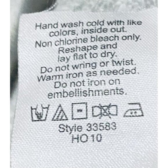 J Crew Sweatshirt Womens Large Gray Sequin Scoop Neck Long Sleeve Fairy Whimsy - Picture 6 of 7